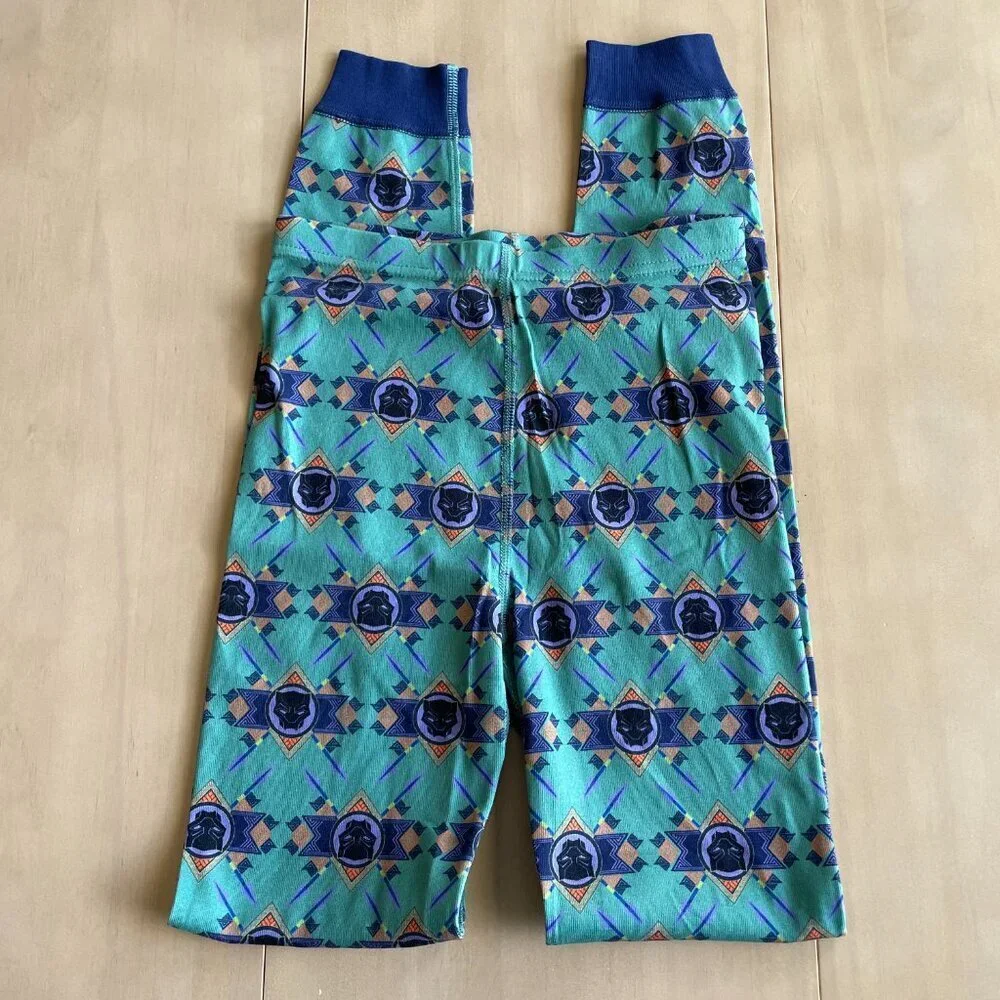 NEW Hanna Andersson Kids Unisex Marvel Black Panther Wakanda Forever PJs - Sz 12